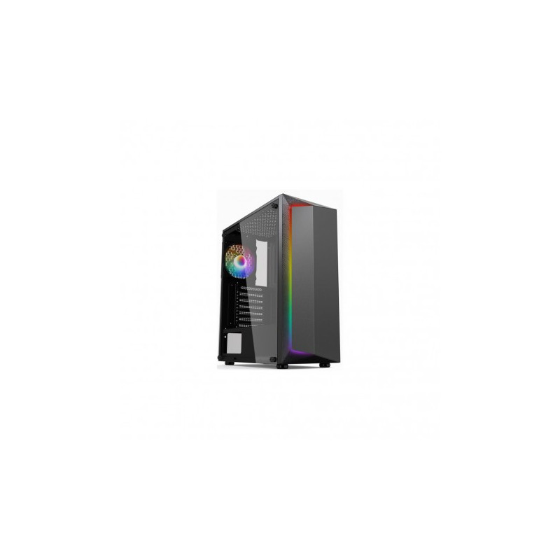 CASE (เคส) PLENTY SERIER G รุ่น G28 (BLACK) USB3.0ATX/M-ATX มีพัดลม RGB 12Cm