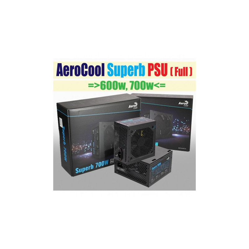 POWER SUPPLY (อุปกรณ์จ่ายไฟ) AEROCOOL รุ่น SUPERB 700W